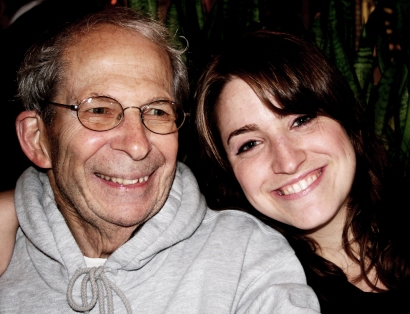 2 of my favorite people in the world: Dad with his granddaughter, my niece, Liza Miller.